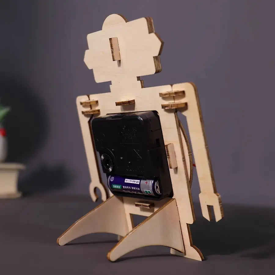 Kit d'horloge robot à monter soi-même, jouet éducatif STEM pour enfant, kit d'artisanat
