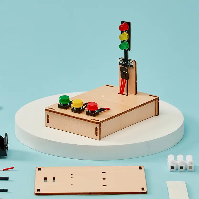 Kit de feux de circulation à faire soi-même - Jouet éducatif STEM, kit de bricolage
