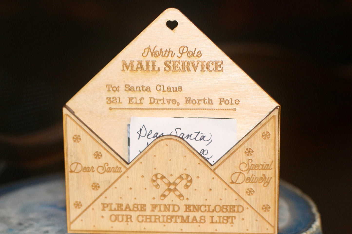 Santa Claus Envelope Ornament – Insert Your Letter to Santa
