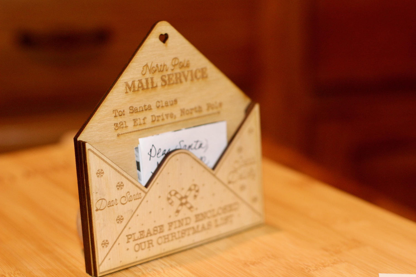 Santa Claus Envelope Ornament – Insert Your Letter to Santa