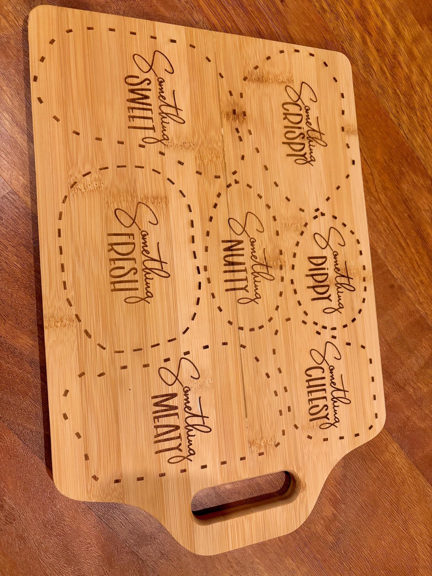 Charcuterie Coach : Planche en bambou gravée pour une tartinade parfaite