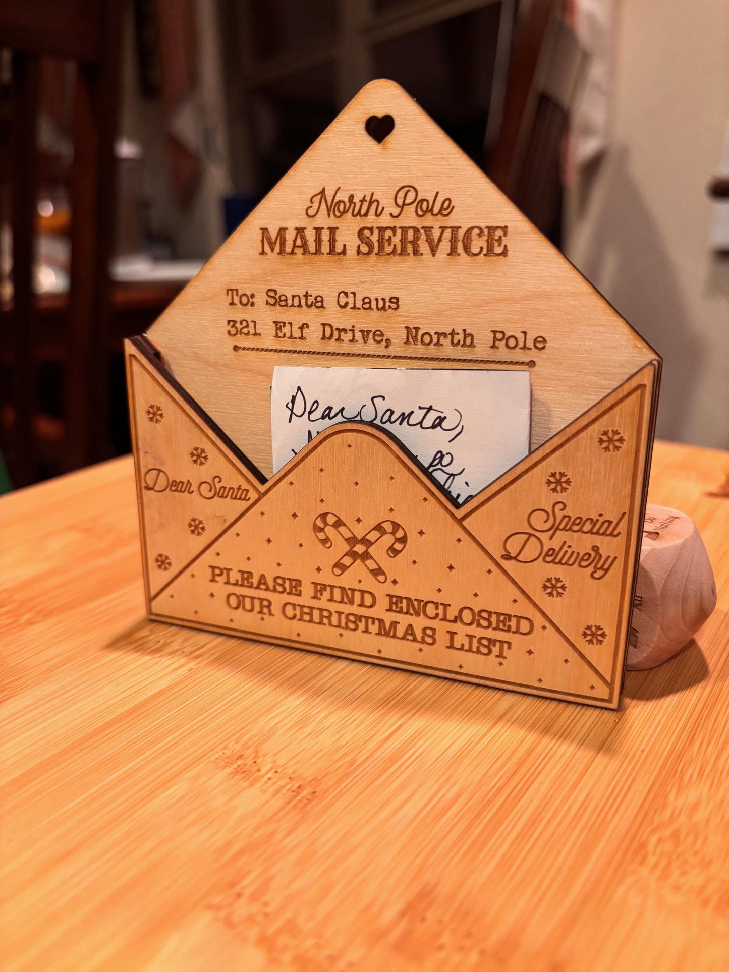 Santa Claus Envelope Ornament – Insert Your Letter to Santa