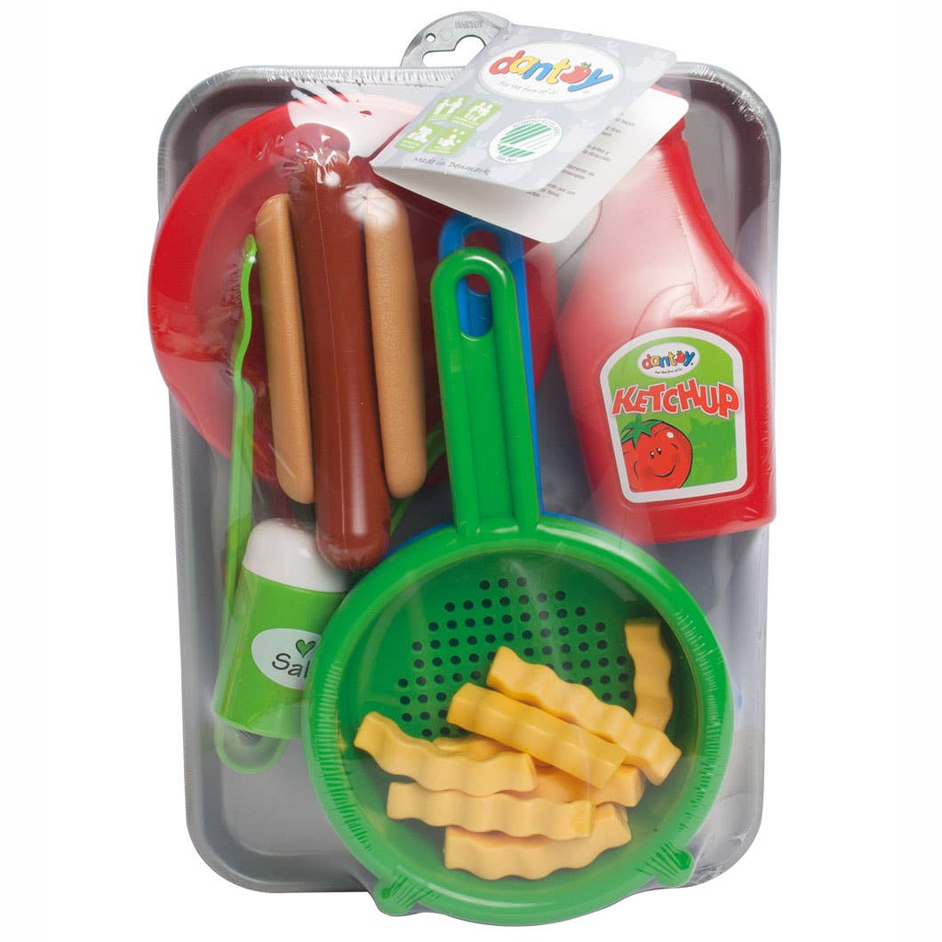 Dantoy Hot Dog Set on Tray