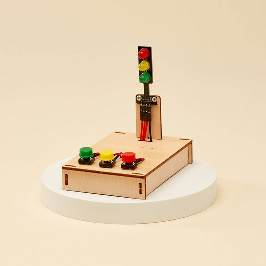 Traffic Light DIY Kit - Educational STEM Toy, Craft Kit