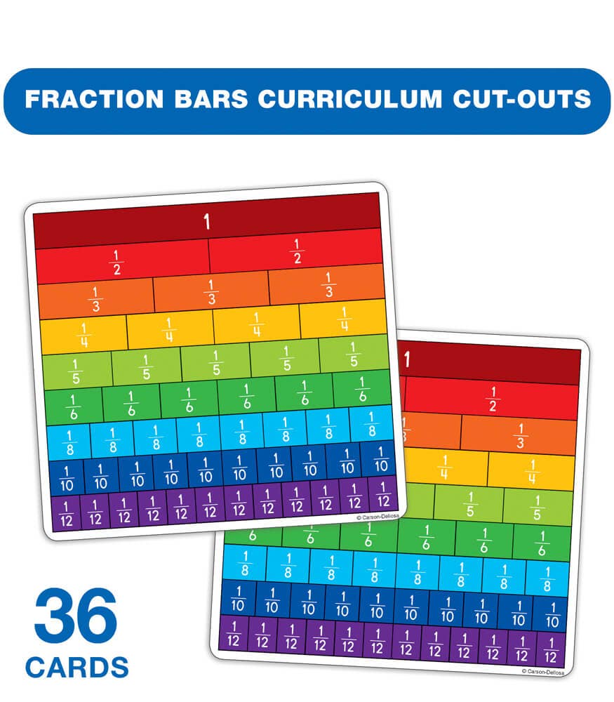 Fraction Bars Curriculum Cutouts