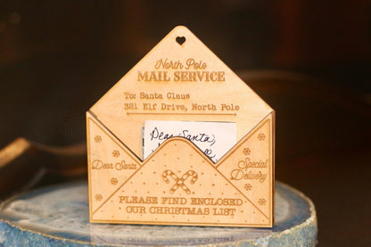 Santa Claus Envelope Ornament – Insert Your Letter to Santa
