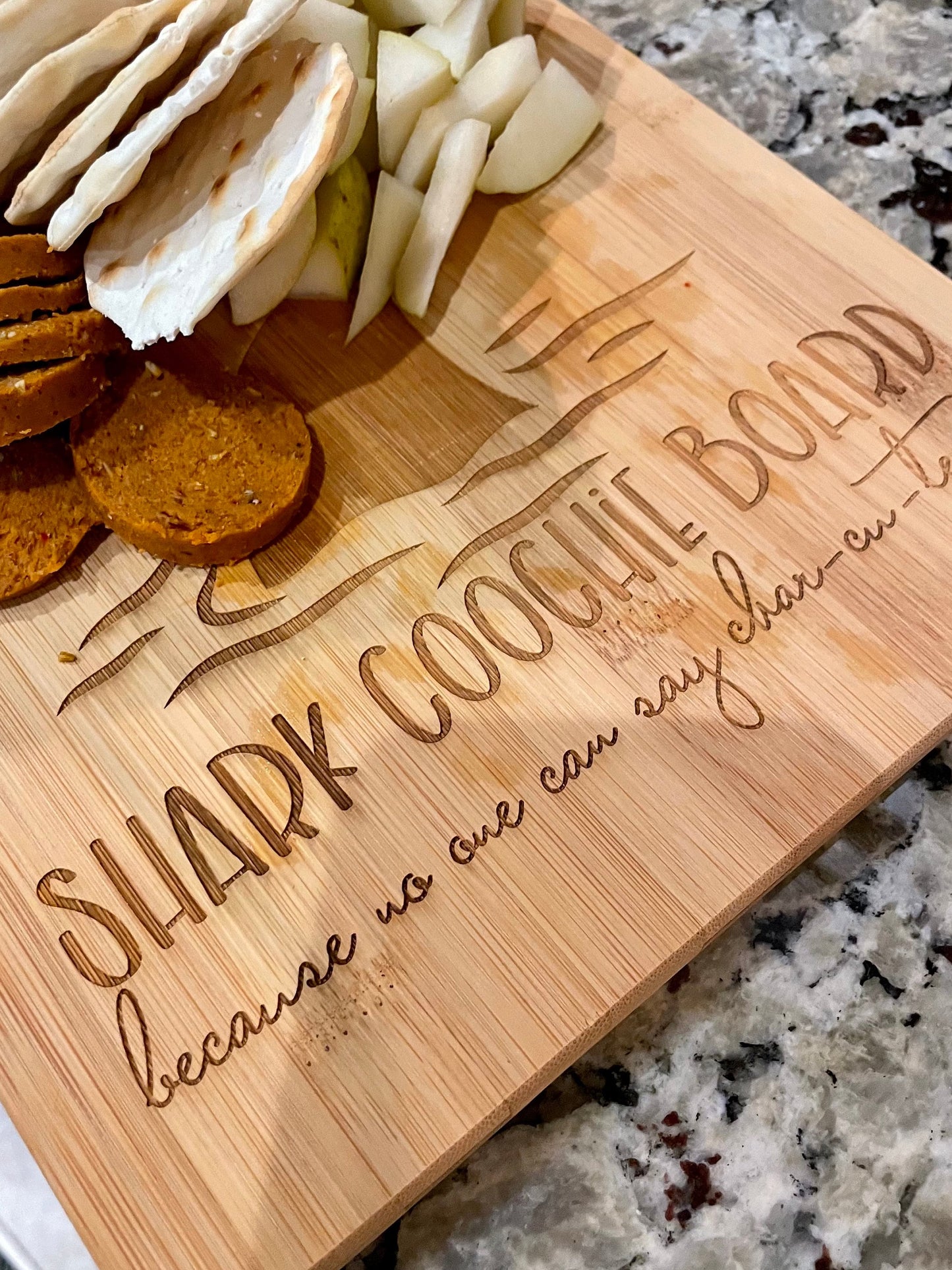 Shark Funny Charcuterie Cutting Board Gift