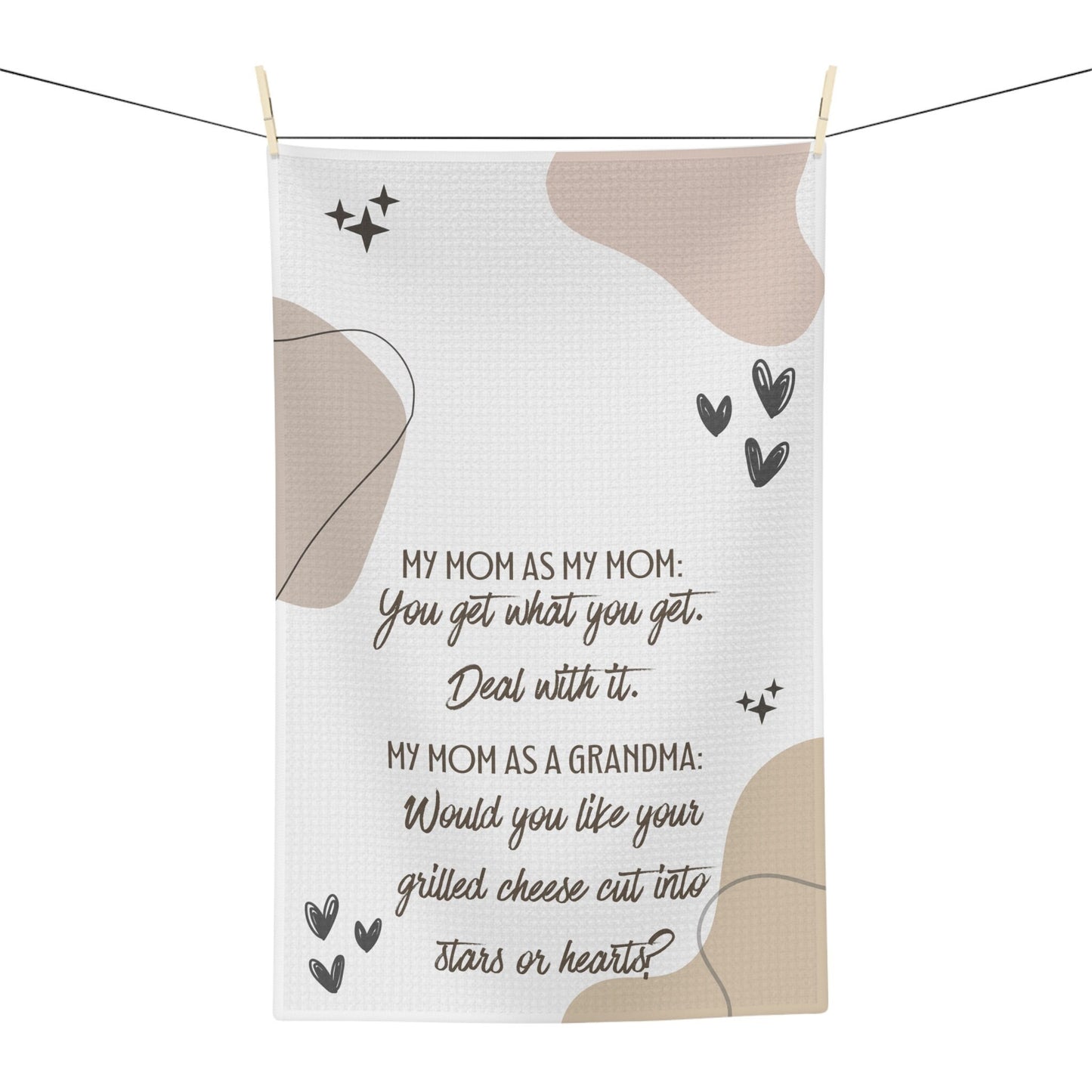 Perfect Grandma Gift Funny Kitchen Tea Towel for Grandma from Grandkids